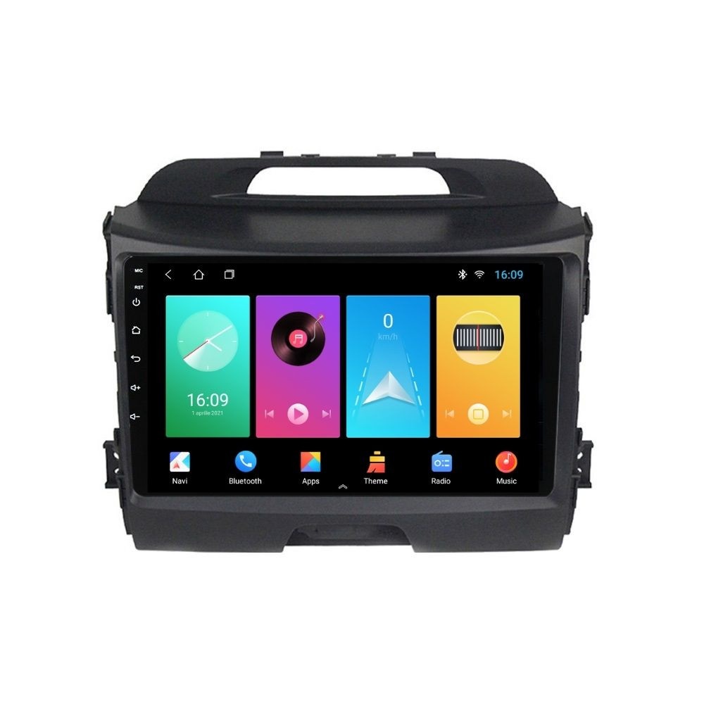 Navigatie dedicata cu Android KIA Sportage 2010 - 2016, 1GB RAM, Radio GPS Dual Zone, Display HD IPS 9