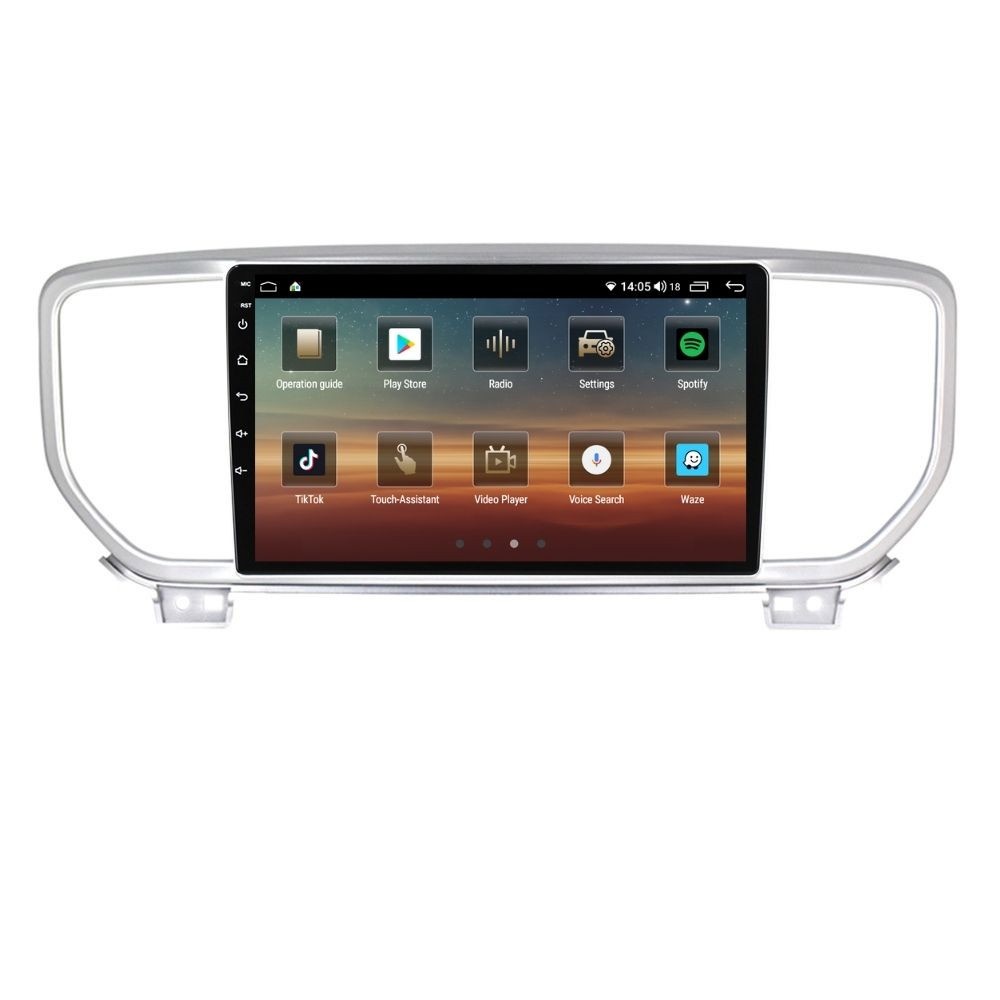 Navigatie dedicata cu Android Kia Sportage 2018 - 2021, 4GB RAM, Radio GPS Dual Zone, Display HD QLED 9" Touchscreen, Internet Wi-Fi si slot SIM 4G, Bluetooth, MirrorLink, USB - Imagine 3