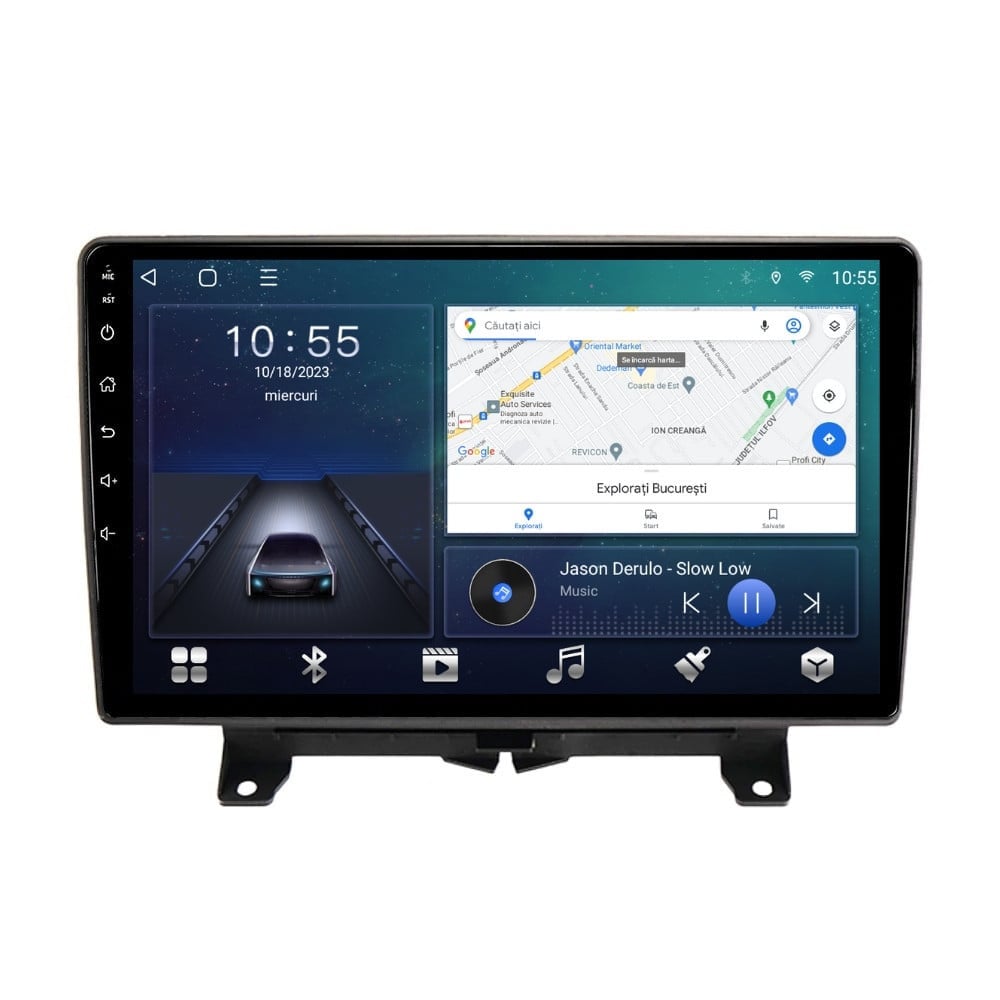 Navigatie dedicata cu Android Land Rover Range Rover Sport I 2005 - 2009, 3GB RAM, Radio GPS Dual Zone, Display HD QLED 9