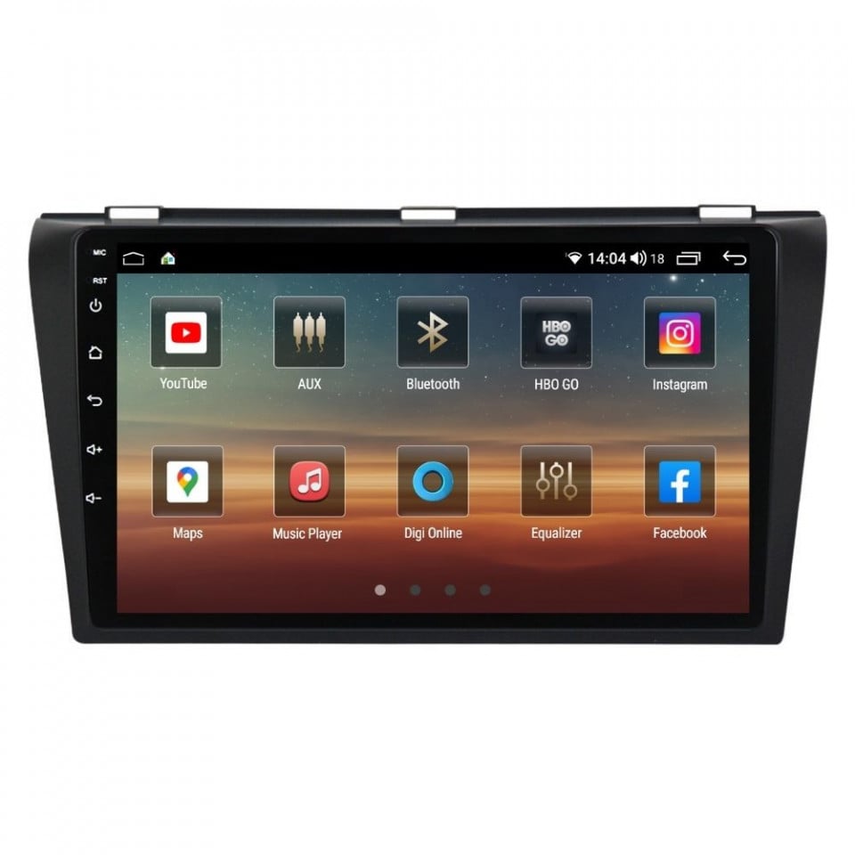 Navigatie dedicata cu Android Mazda 3 2003 - 2009, 6GB RAM, Radio GPS Dual Zone, Display HD QLED 9