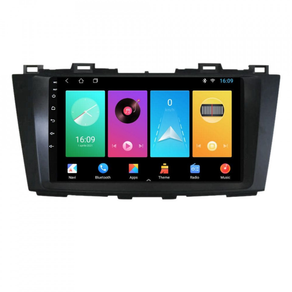 Navigatie dedicata cu Android Mazda 5 2010 - 2017, 2GB RAM, Radio GPS Dual Zone, Display HD IPS 9