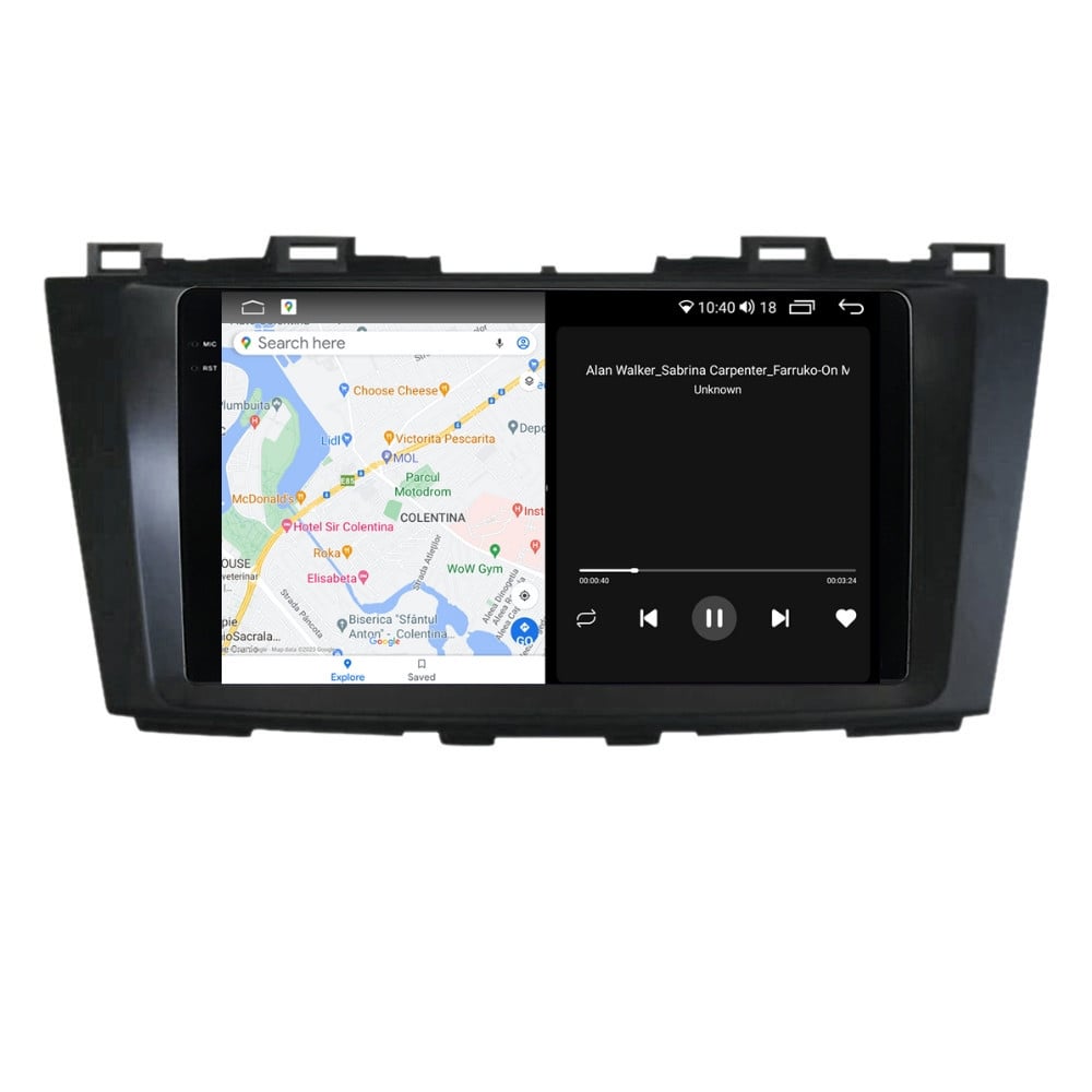 Navigatie dedicata cu Android Mazda 5 2010 - 2017, 4GB RAM, Radio GPS Dual Zone, Display 2K QLED 9.5