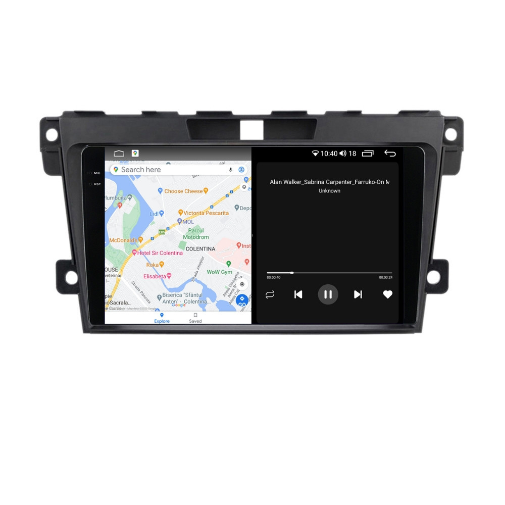 Navigatie dedicata cu Android Mazda CX-7 2006 - 2015, 4GB RAM, Radio GPS Dual Zone, Display 2K QLED 9.5