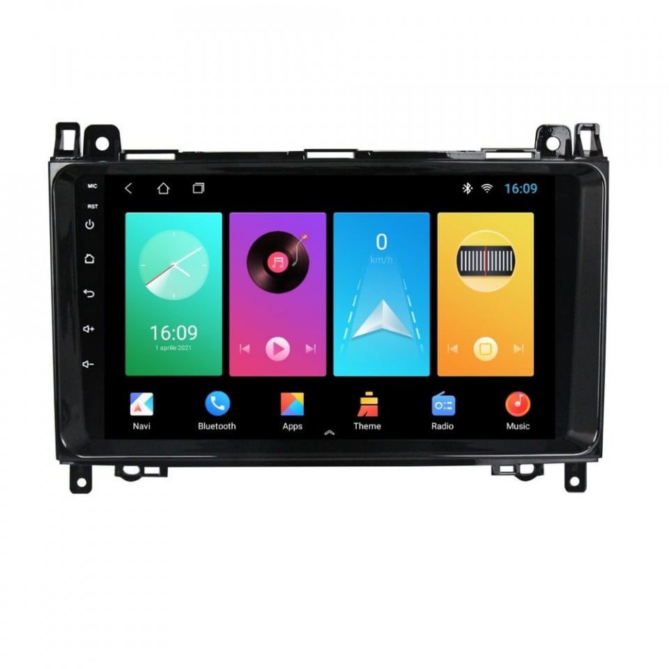 Navigatie dedicata cu Android Mercedes A-Class W169 2004 - 2012, 2GB RAM, Radio GPS Dual Zone, Display HD IPS 9