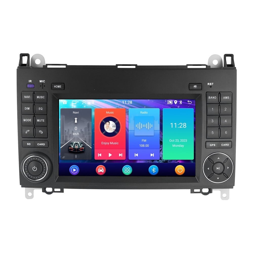 Navigatie dedicata cu Android Mercedes B-Class W245 2005 - 2011, 2GB RAM, Radio GPS Dual Zone, Display HD IPS 7