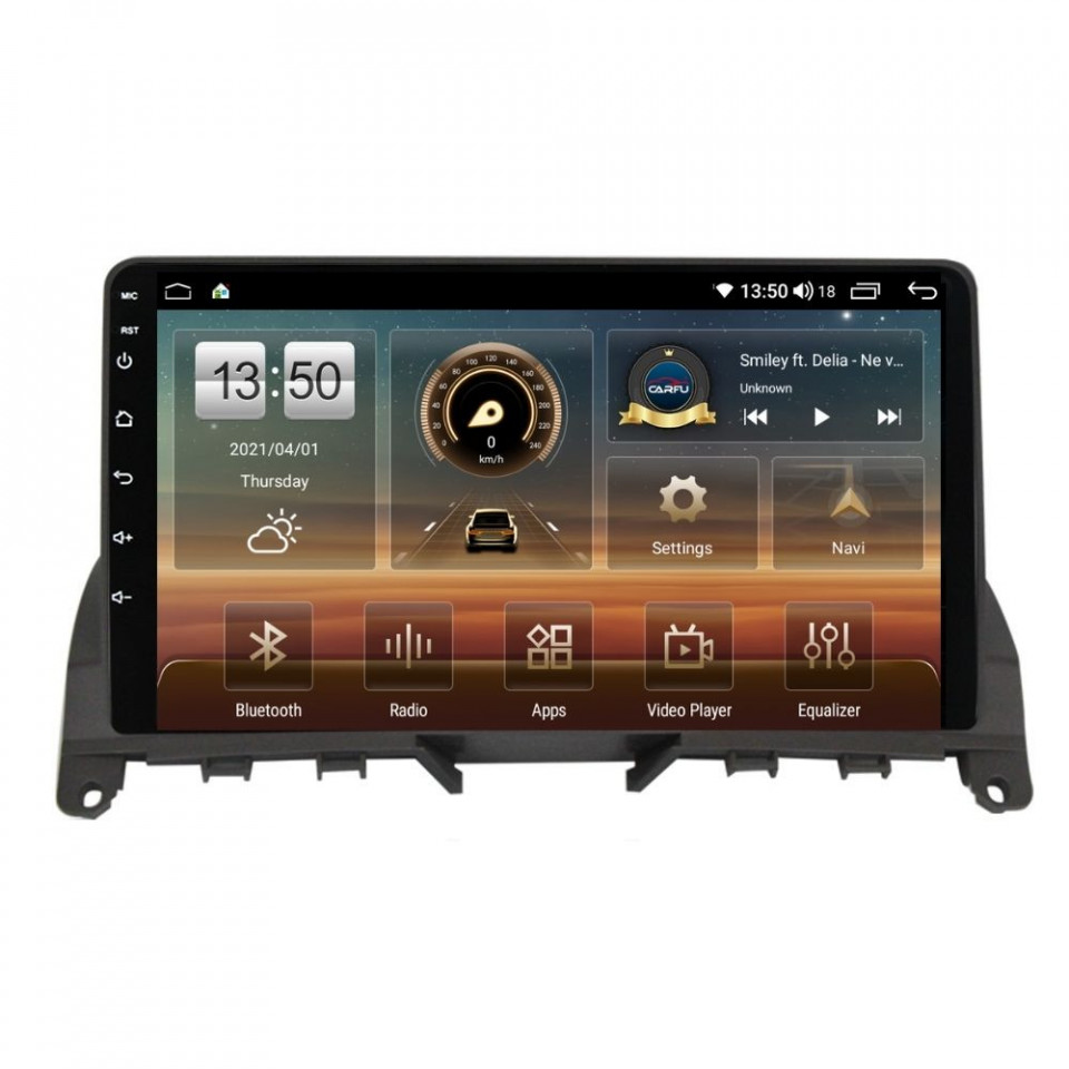 Navigatie dedicata cu Android Mercedes C-Class W204 2007 - 2011, 6GB RAM, Radio GPS Dual Zone, Display HD QLED 9