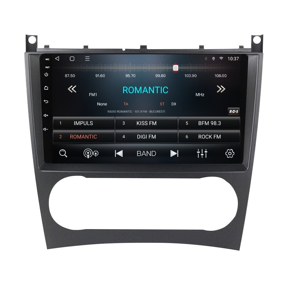 Navigatie dedicata cu Android Mercedes CLC-Class CL203 2008 - 2011, 3GB RAM, Radio GPS Dual Zone, Display HD QLED 9