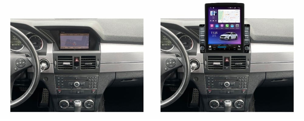 Navigatie dedicata cu Android Mercedes GLK X204 2008 - 2012, 8GB RAM, Radio GPS Dual Zone, Touchscreen IPS 9.7