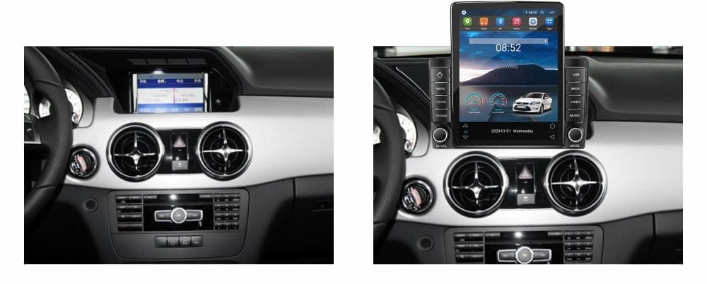 Navigatie dedicata cu Android Mercedes GLK X204 2012 - 2015, 1GB RAM, Radio GPS Dual Zone, Touchscreen IPS 9.7