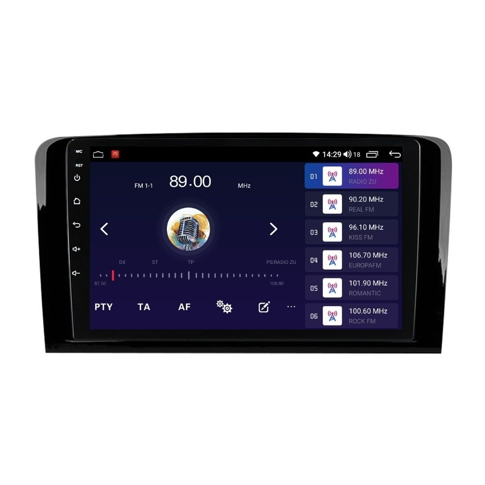 Navigatie dedicata cu Android Mercedes M-Class ML W164 2005 - 2012, 2GB RAM, Radio GPS Dual Zone, Display HD QLED 9