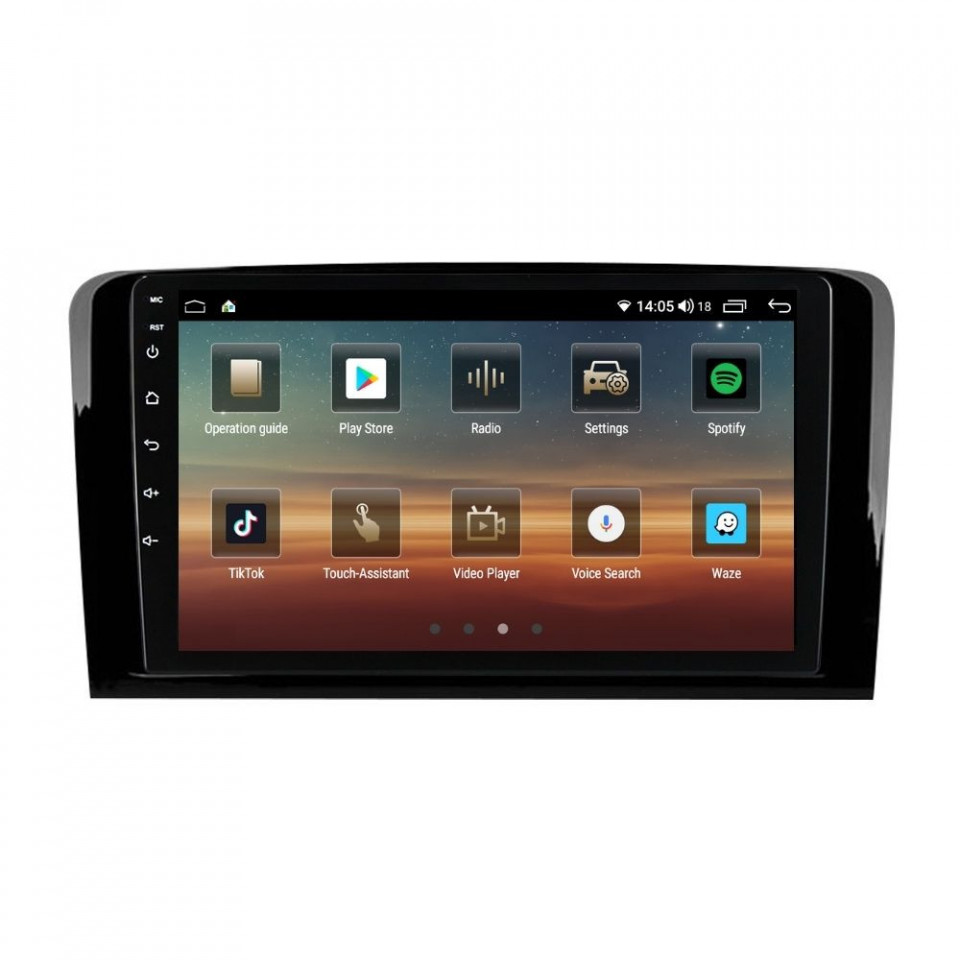 Navigatie dedicata cu Android Mercedes M-Class ML W164 2005 - 2012, 6GB RAM, Radio GPS Dual Zone, Display HD QLED 9