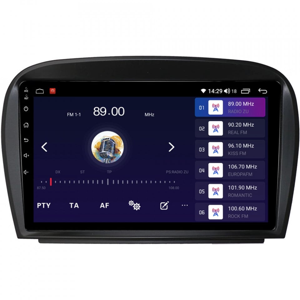 Navigatie dedicata cu Android Mercedes SL R230 2001 - 2012, 6GB RAM, Radio GPS Dual Zone, Display HD QLED 9