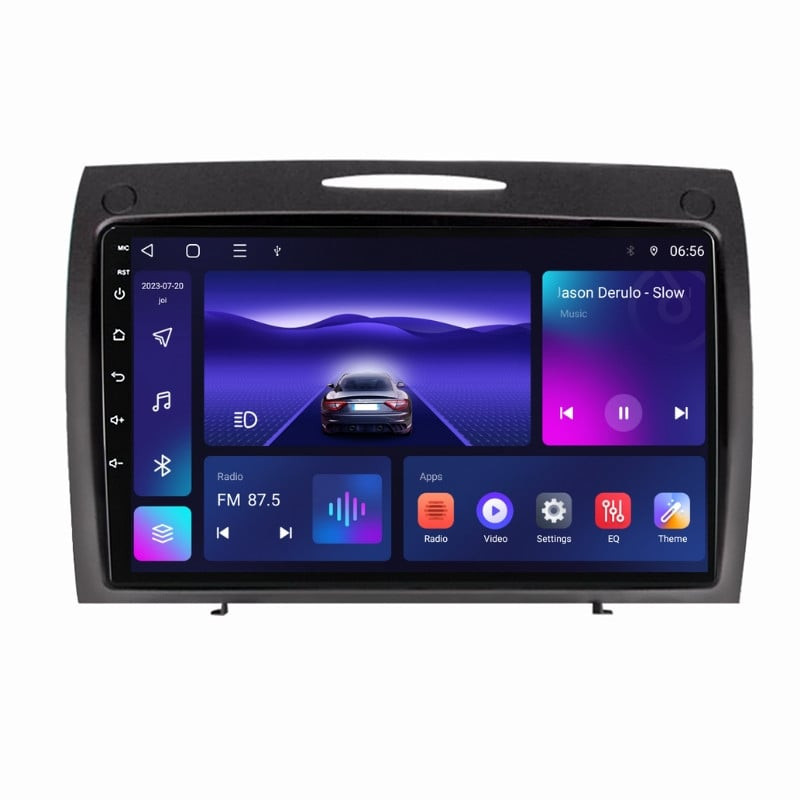 Navigatie dedicata cu Android Mercedes SLK R171 2004 - 2011, 3GB RAM, Radio GPS Dual Zone, Display HD QLED 9