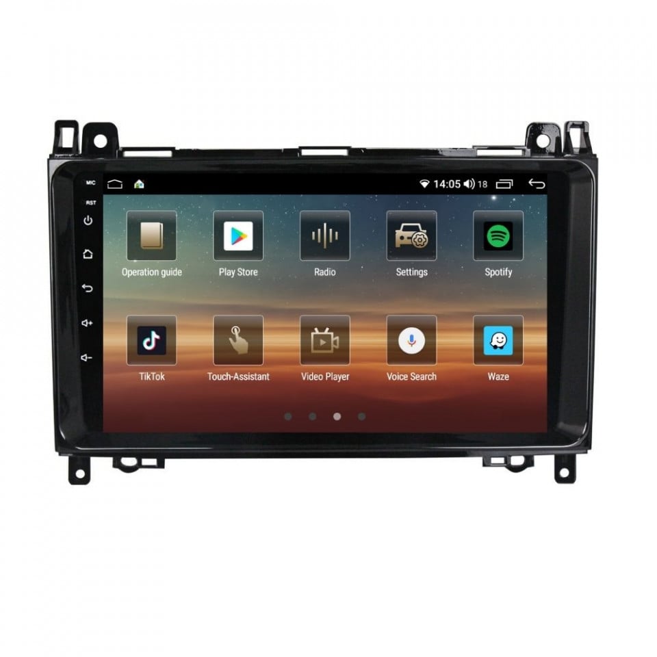 Navigatie dedicata cu Android Mercedes Viano 2007 - 2014, 4GB RAM, Radio GPS Dual Zone, Display HD QLED 9