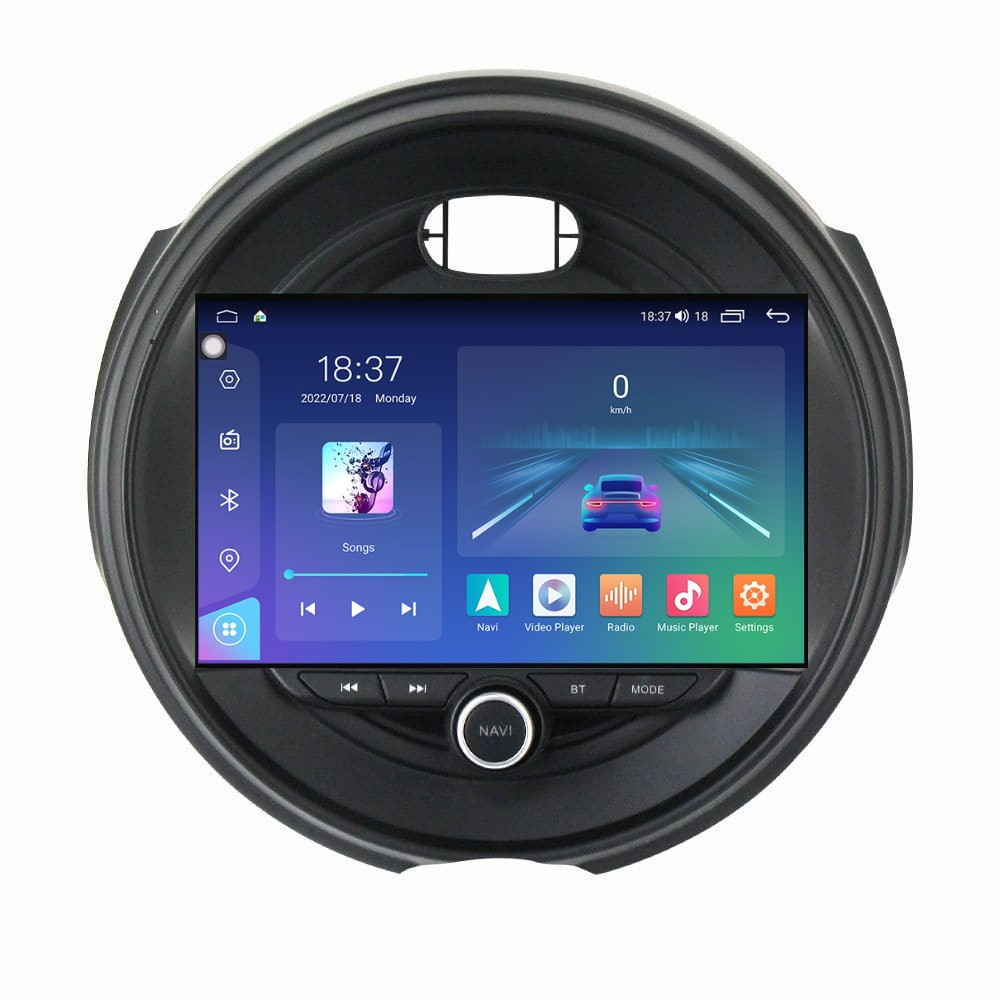 Navigatie dedicata cu Android Mini Cooper / One (F55, F56, F57) 2014 - 2020, 4GB RAM, Radio GPS Dual Zone, Display 2K QLED 9.5