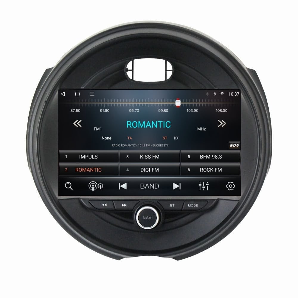 Navigatie dedicata cu Android Mini Cooper / One (F55, F56, F57) 2014 - 2020, 3GB RAM, Radio GPS Dual Zone, Display HD QLED 9