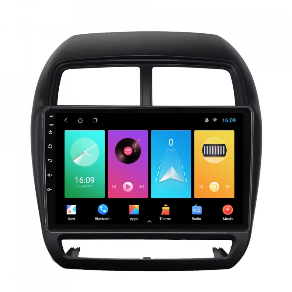 Navigatie dedicata cu Android Mitsubishi ASX 2016 - 2019, 1GB RAM, Radio GPS Dual Zone, Display HD IPS 9