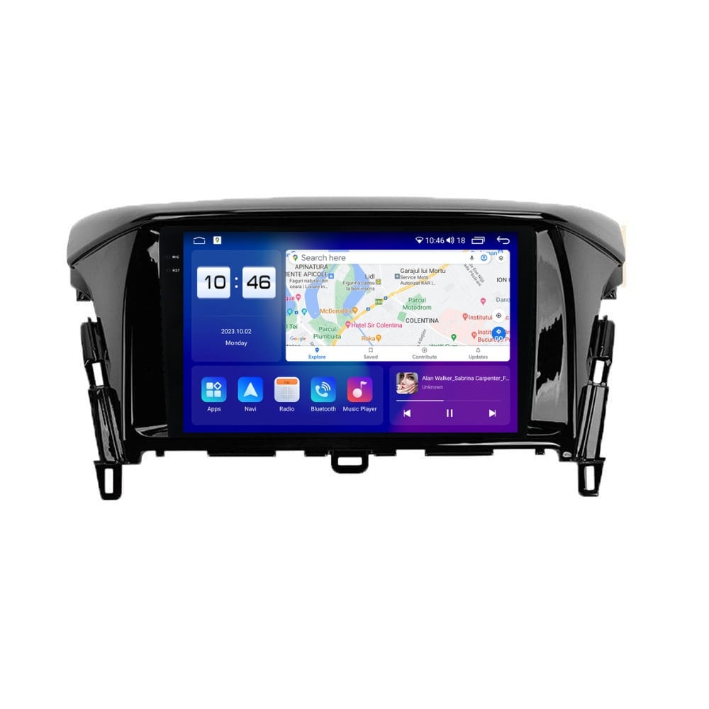 Navigatie dedicata cu Android Mitsubishi Eclipse Cross 2017 - 2020, 4GB RAM, Radio GPS Dual Zone, Display 2K QLED 9.5