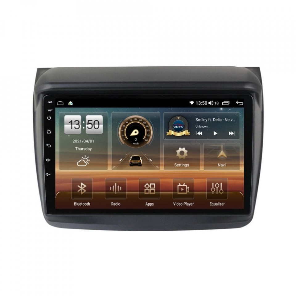 Navigatie dedicata cu Android Mitsubishi L200 2005 - 2015, 6GB RAM, Radio GPS Dual Zone, Display HD QLED 9