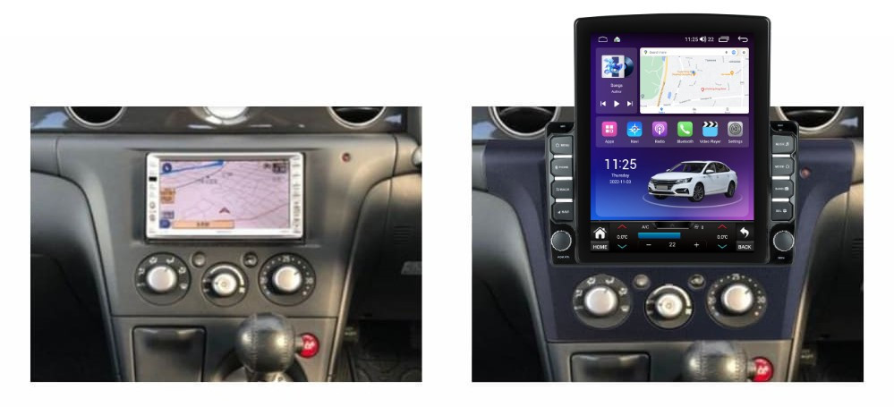 Navigatie dedicata cu Android Mitsubishi Outlander I 2001 - 2006, 4GB RAM, Radio GPS Dual Zone, Touchscreen IPS 9.7