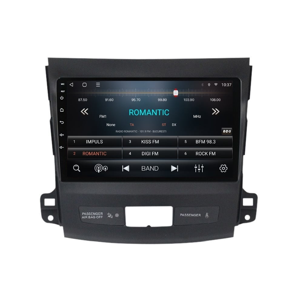 Navigatie dedicata cu Android Mitsubishi Outlander II 2006 - 2012, 3GB RAM, Radio GPS Dual Zone, Display HD QLED 9