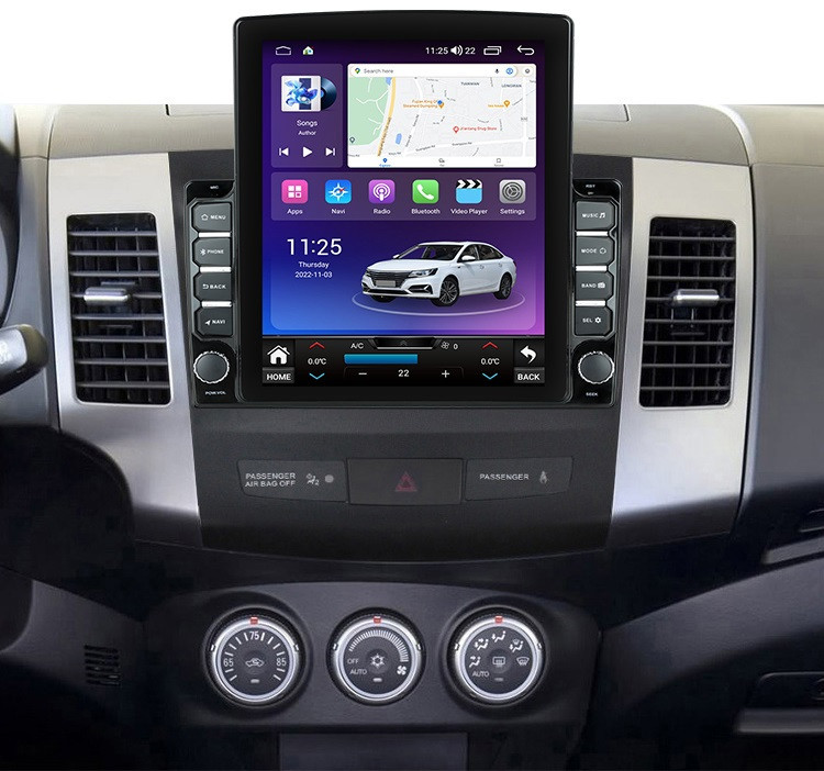 Navigatie dedicata cu Android Mitsubishi Outlander II 2006 - 2012, 4GB RAM, Radio GPS Dual Zone, Touchscreen IPS 9.7