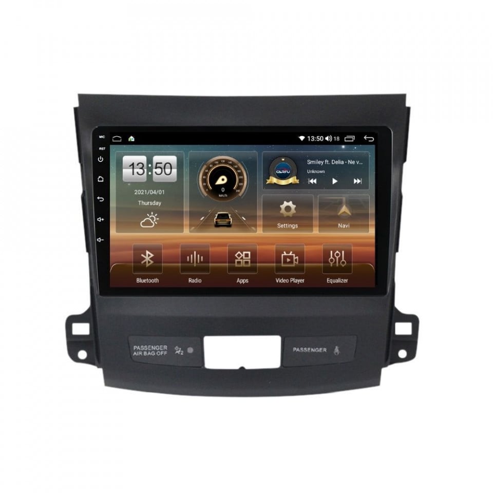 Navigatie dedicata cu Android Mitsubishi Outlander II 2006 - 2012, 6GB RAM, Radio GPS Dual Zone, Display HD QLED 9