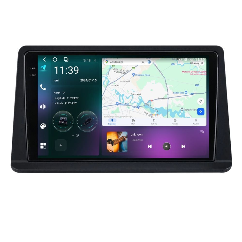 Navigatie dedicata cu Android Mitsubishi Pajero II 1990 - 2001, 12GB RAM, Radio GPS Dual Zone, Display 2K QLED 9.5