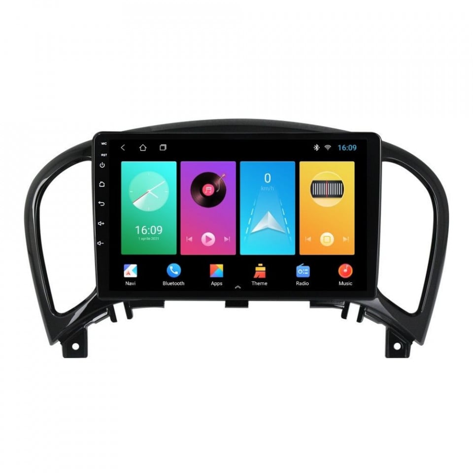 Navigatie dedicata cu Android Nissan Juke 2010 - 2019, 1GB RAM, Radio GPS Dual Zone, Display HD IPS 9