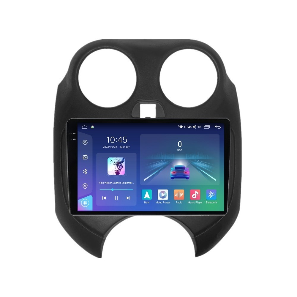 Navigatie dedicata cu Android Nissan Micra IV 2010 - 2013, 4GB RAM, Radio GPS Dual Zone, Display 2K QLED 9.5