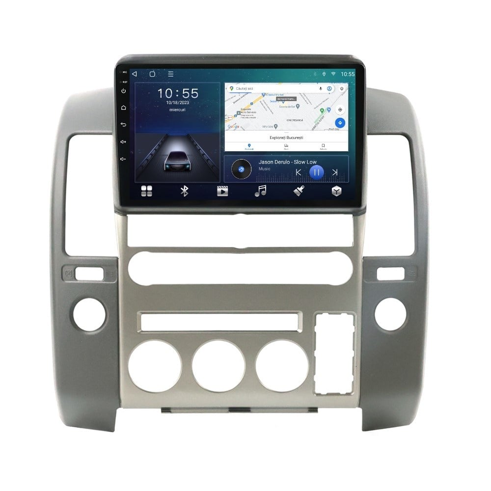 Navigatie dedicata cu Android Nissan Navara D40 2004 - 2014 cu navigatie originala, 2GB RAM, Radio GPS Dual Zone, Display HD QLED 9