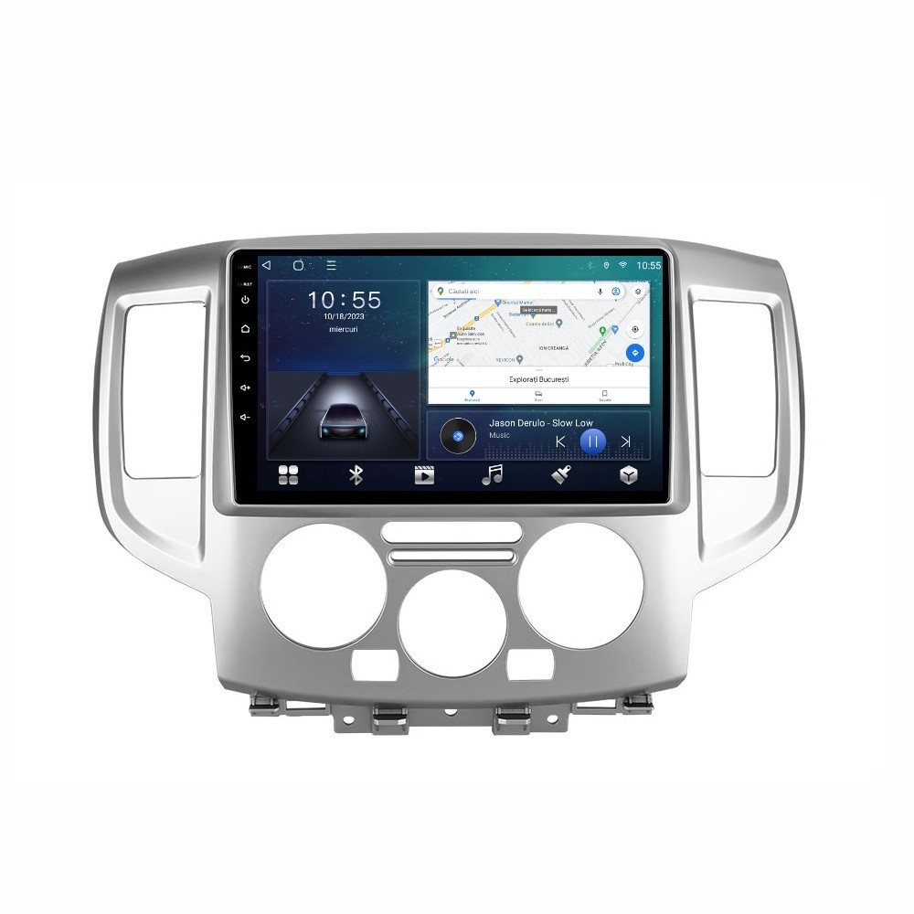 Navigatie dedicata cu Android Nissan NV200 dupa 2010, 2GB RAM, Radio GPS Dual Zone, Display HD QLED 9