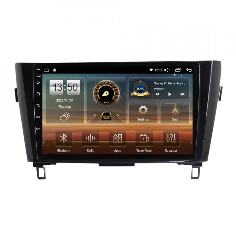 Navigatie dedicata cu Android Nissan Qashqai II 2014 - 2021, 6GB RAM, Radio GPS Dual Zone, Display HD QLED 10