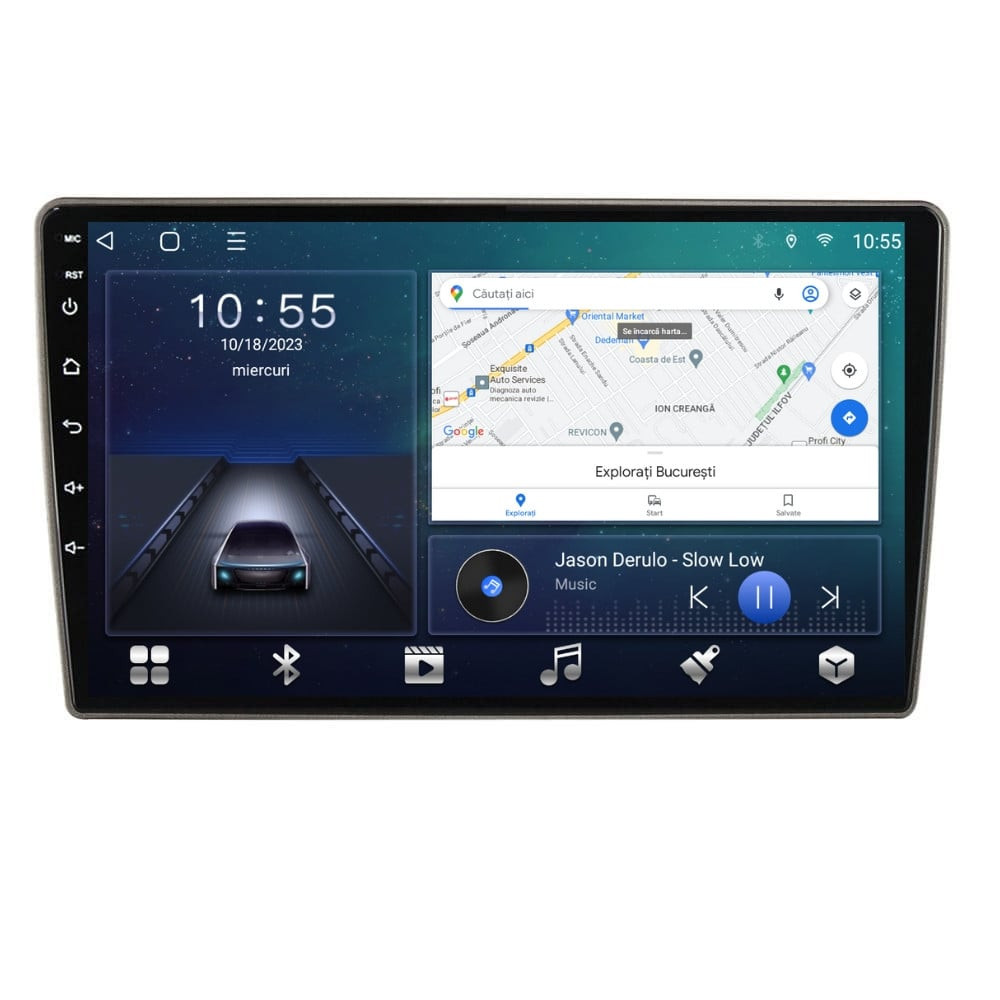 Navigatie dedicata cu Android Nissan Tiida 2004 - 2013, 3GB RAM, Radio GPS Dual Zone, Display HD QLED 9