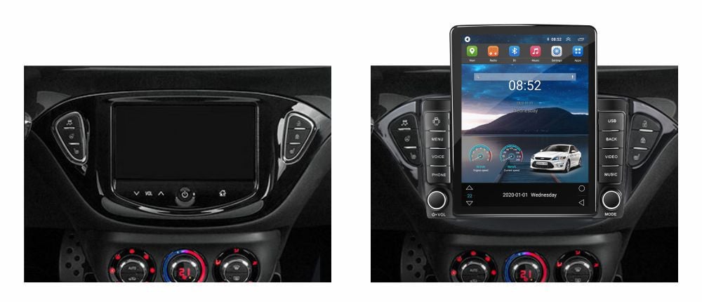 Navigatie dedicata cu Android Opel Corsa E 2014 - 2019, 2GB RAM, Radio GPS Dual Zone, Touchscreen IPS 9.7