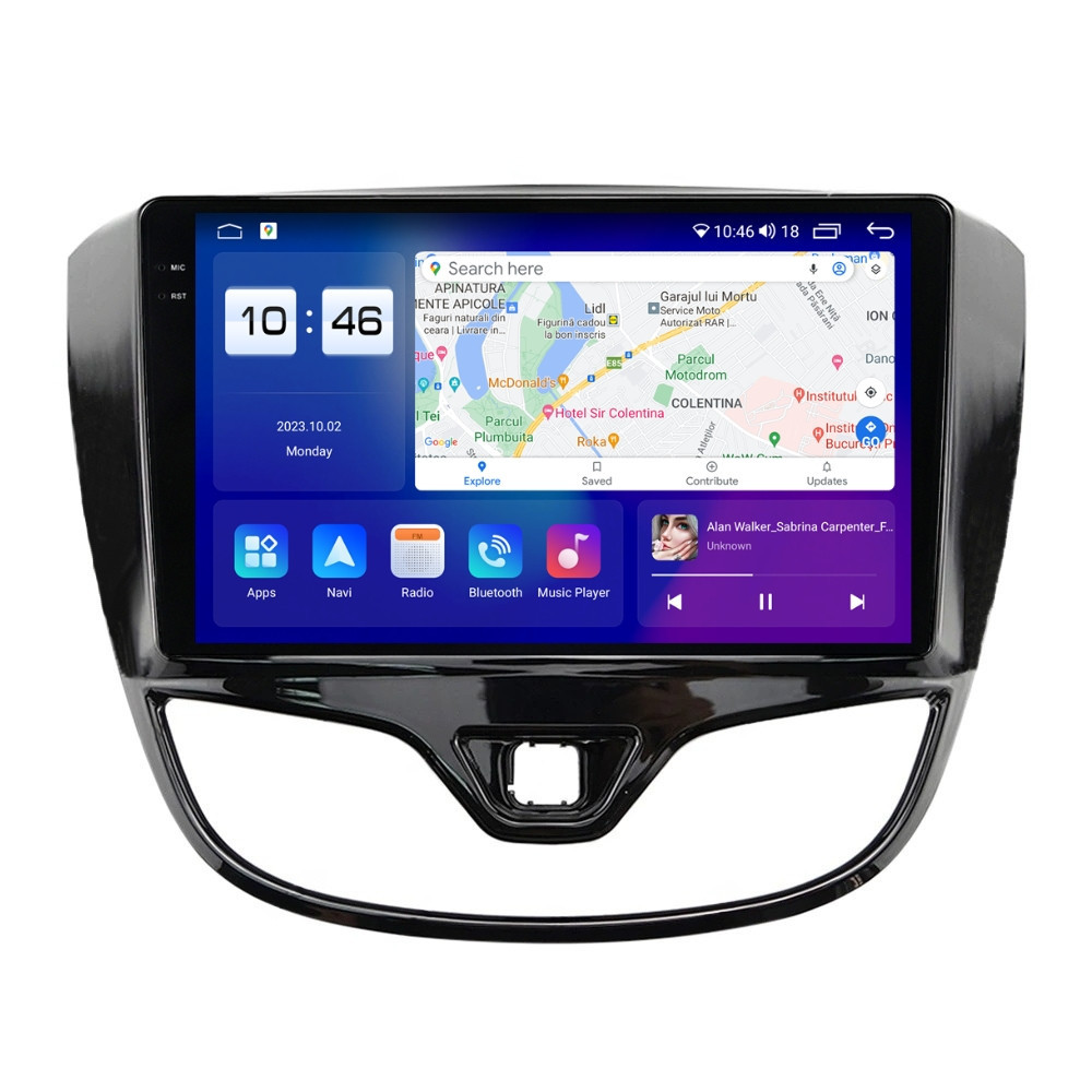 Navigatie dedicata cu Android Opel Karl 2015 - 2019, 8GB RAM, Radio GPS Dual Zone, Display 2K QLED 9.5