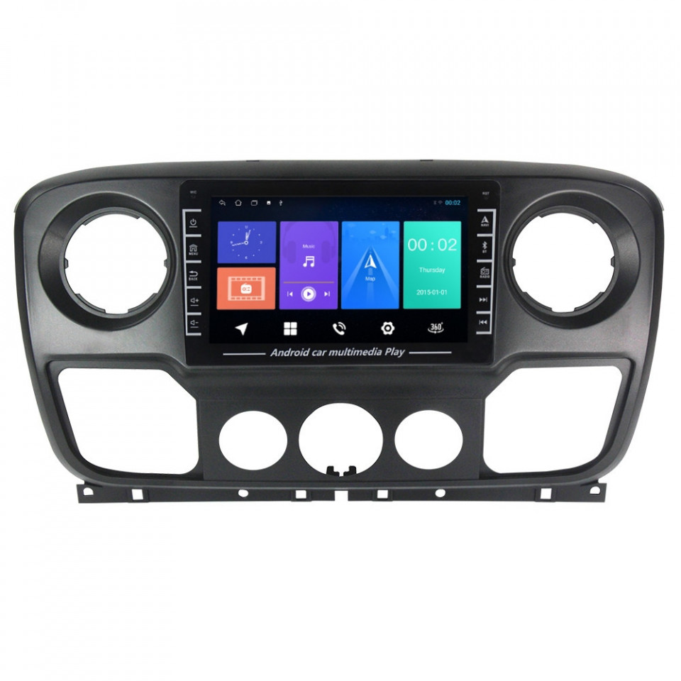 Navigatie dedicata cu Android Opel Movano B 2010 - 2019, 1GB RAM, Radio GPS Dual Zone, Display HD IPS 8