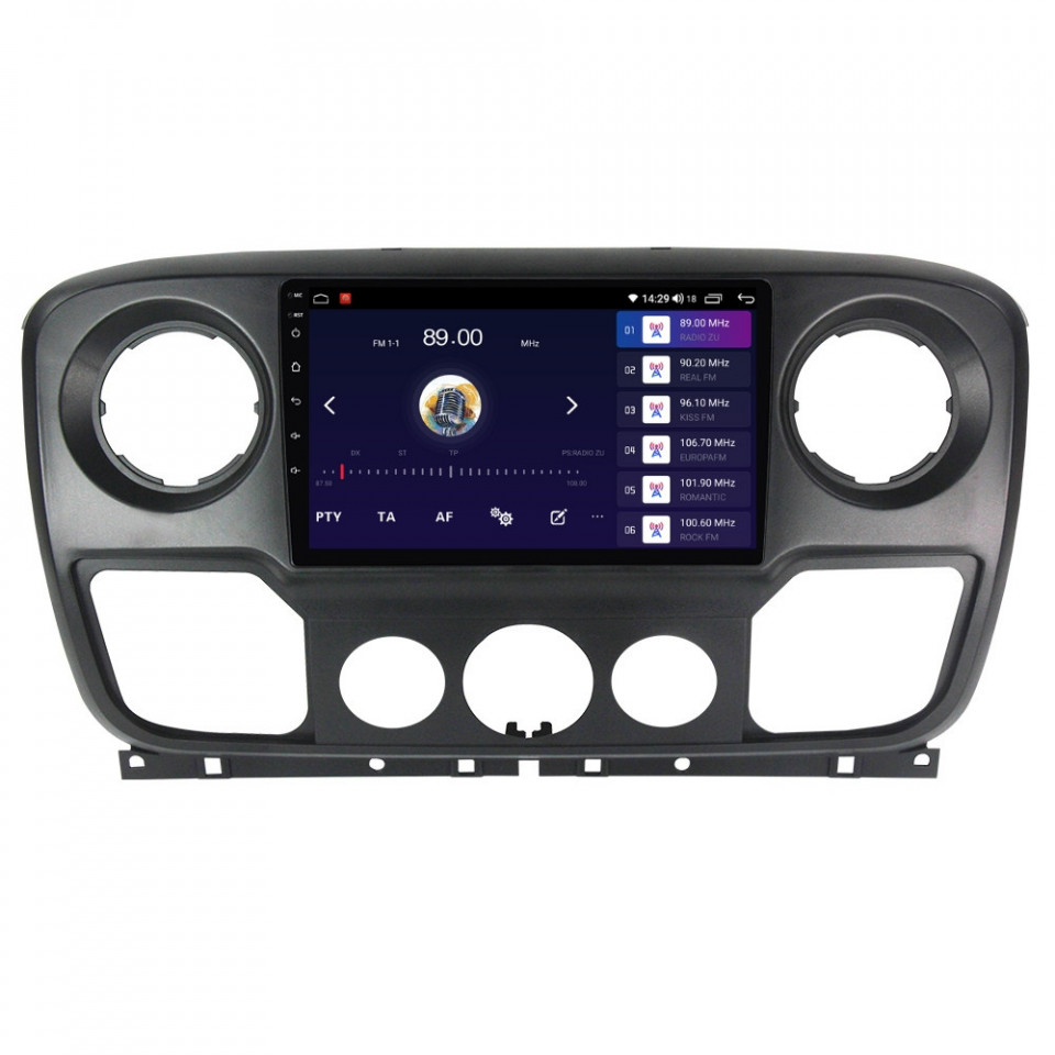 Navigatie dedicata cu Android Opel Movano B 2010 - 2019, 6GB RAM, Radio GPS Dual Zone, Display HD QLED 10