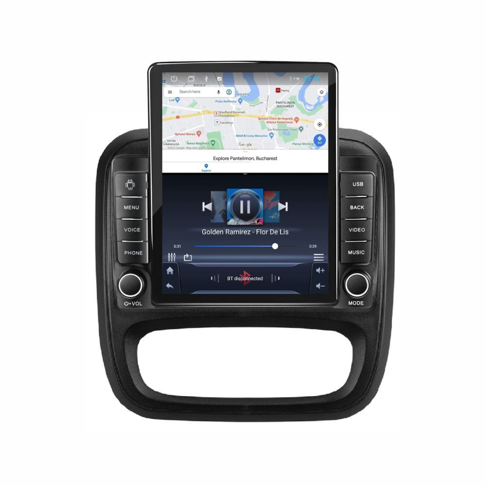 Navigatie dedicata cu Android Opel Vivaro B 2014 - 2019, 1GB RAM, Radio GPS Dual Zone, Touchscreen IPS 9.7