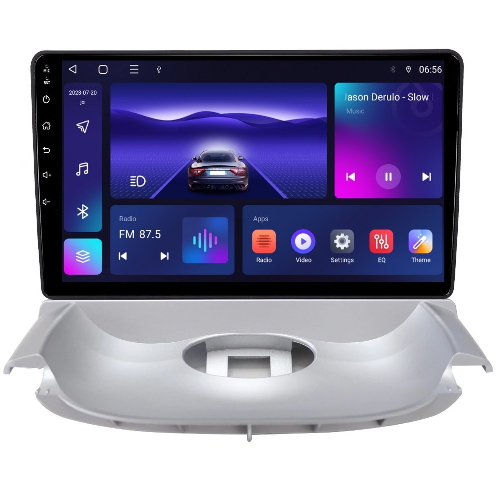 Navigatie dedicata cu Android Peugeot 206 1998 - 2009, 2GB RAM, Radio GPS Dual Zone, Display HD QLED 9\'\' Touchscreen, Internet Wi-Fi si slot SIM 4G, Bluetooth, MirrorLink, USB - 1 | YEO