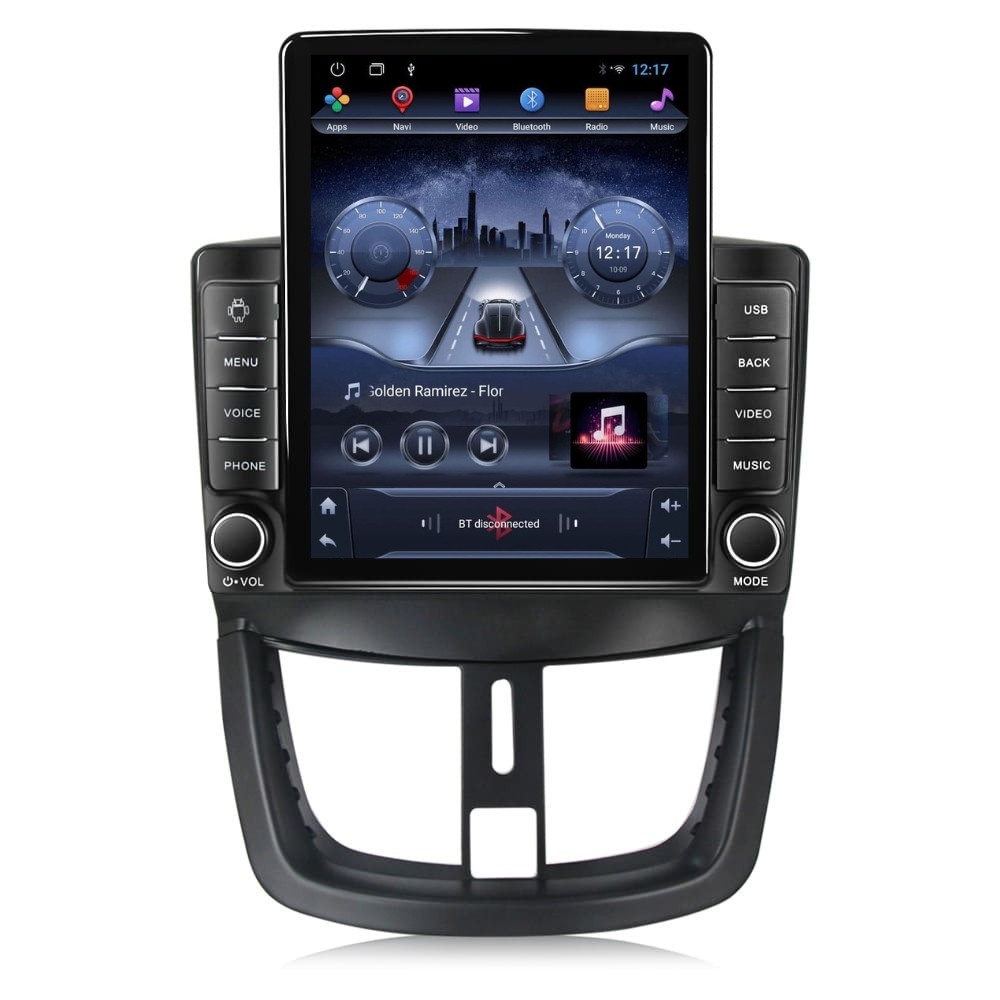 Navigatie dedicata cu Android Peugeot 206+ 2009 - 2014, 1GB RAM, Radio GPS Dual Zone, Touchscreen IPS 9.7" HD tip Tesla, Internet Wi-Fi, Bluetooth, MirrorLink, USB - Imagine 2