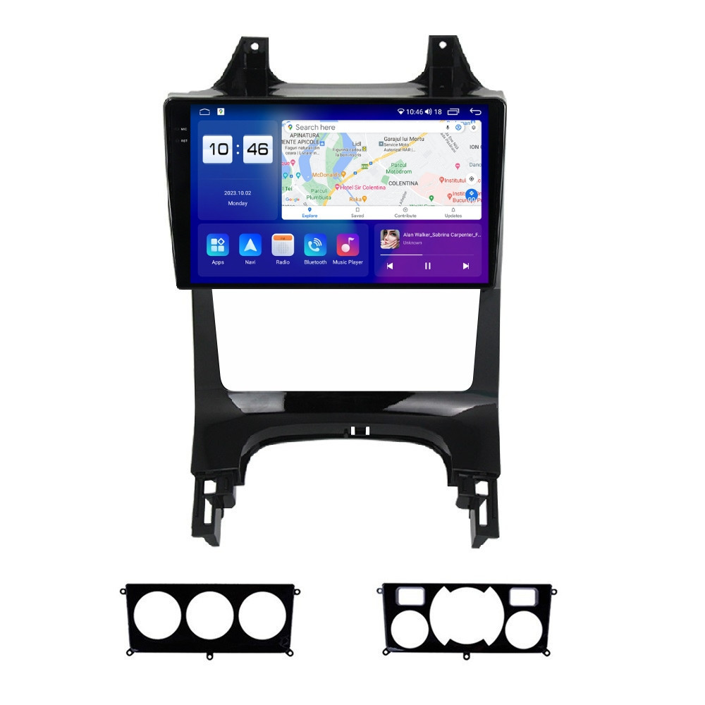 Navigatie dedicata cu Android Peugeot 3008 2009 - 2016, 4GB RAM, Radio GPS Dual Zone, Display 2K QLED 9.5