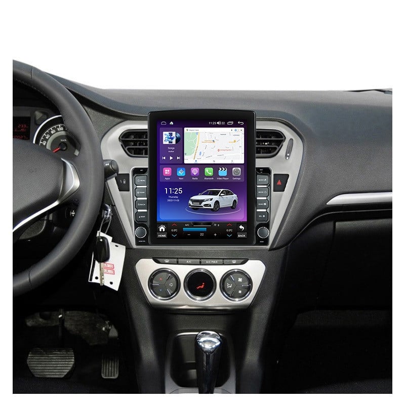 Navigatie dedicata cu Android Peugeot 301 dupa 2012, 8GB RAM, Radio GPS Dual Zone, Touchscreen IPS 9.7