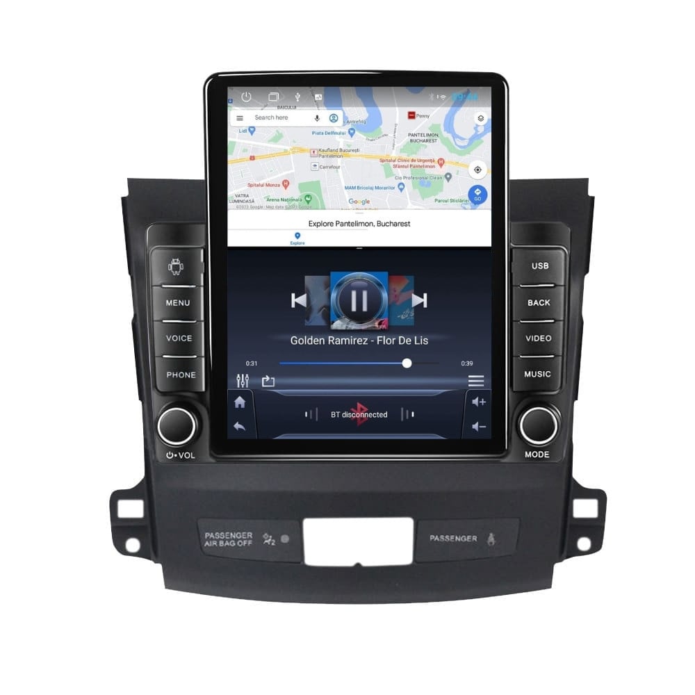 Navigatie dedicata cu Android Peugeot 4007 2007 - 2013, 1GB RAM, Radio GPS Dual Zone, Touchscreen IPS 9.7