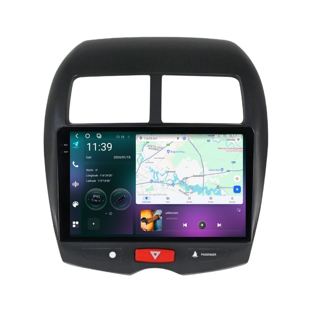 Navigatie dedicata cu Android Peugeot 4008 2012 - 2017, 12GB RAM, Radio GPS Dual Zone, Display 2K QLED 10.36