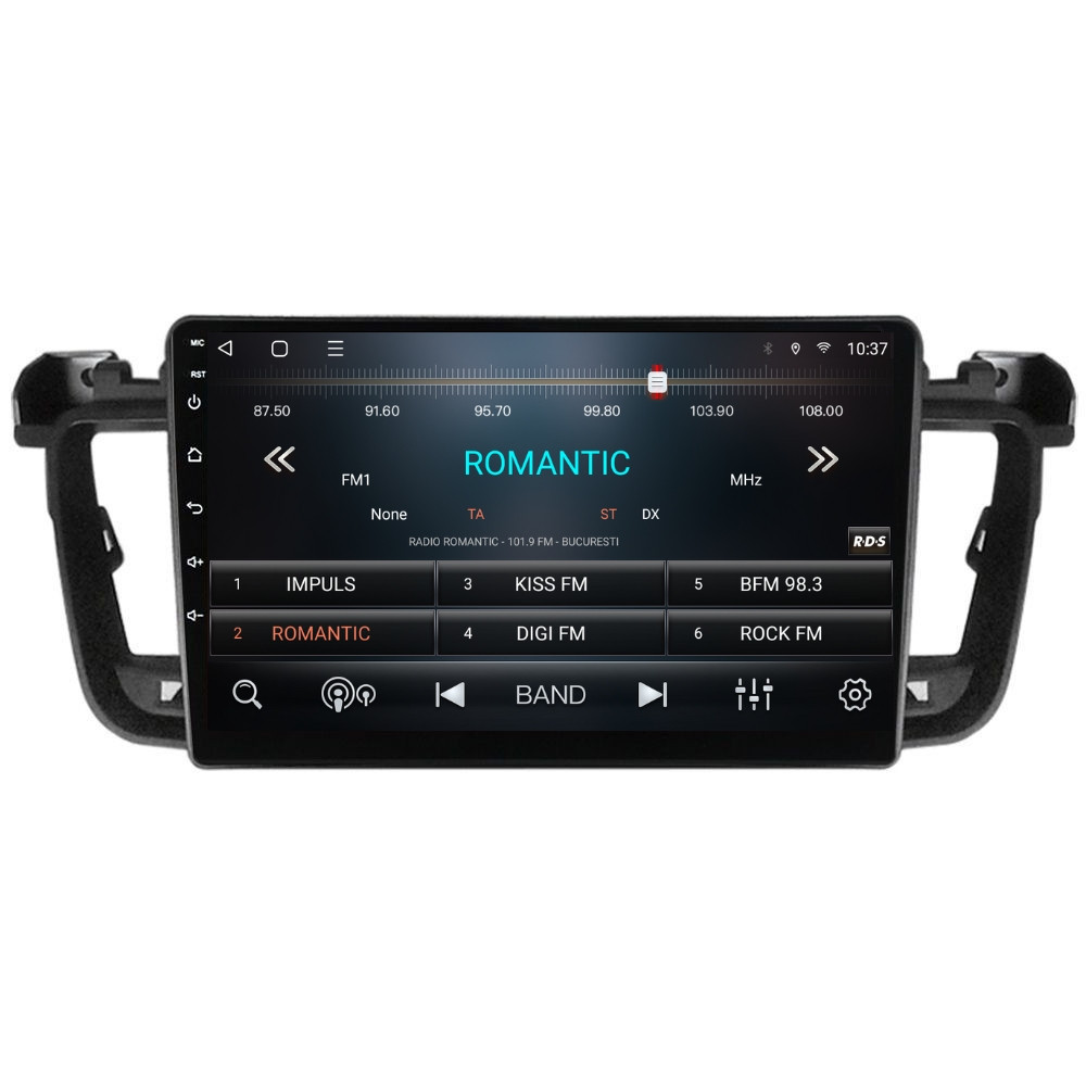 Navigatie dedicata cu Android Peugeot 508 I 2010 - 2018, 2GB RAM, Radio GPS Dual Zone, Display HD QLED 9