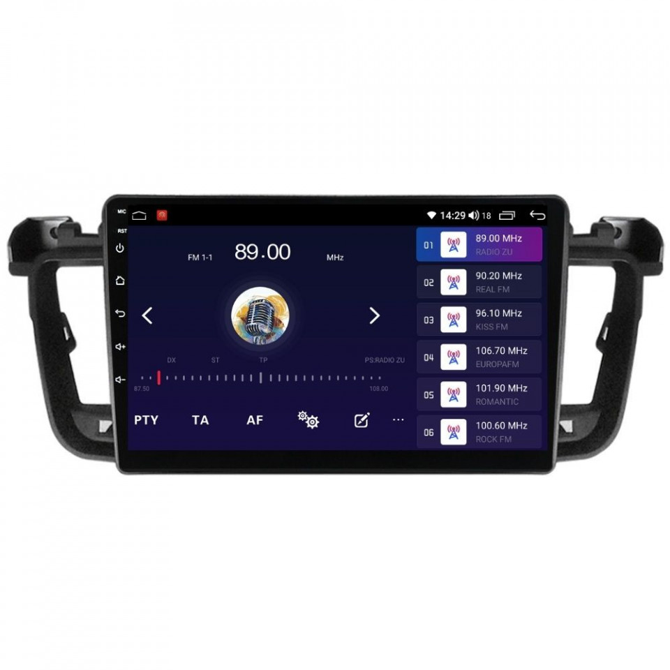 Navigatie dedicata cu Android Peugeot 508 I 2010 - 2018, 8GB RAM, Radio GPS Dual Zone, Display HD QLED 9