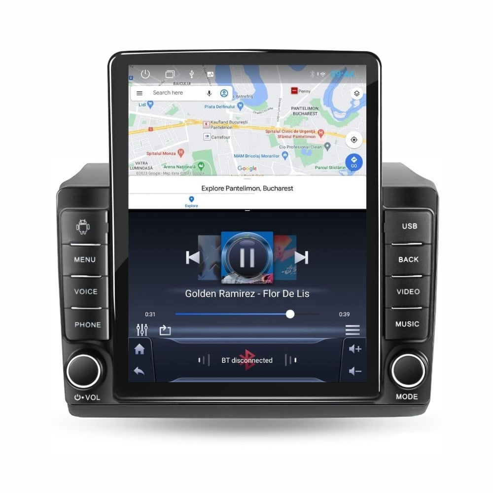 Navigatie dedicata cu Android Peugeot Boxer dupa 2006 cu navigatie originala, 2GB RAM, Radio GPS Dual Zone, Touchscreen IPS 9.7