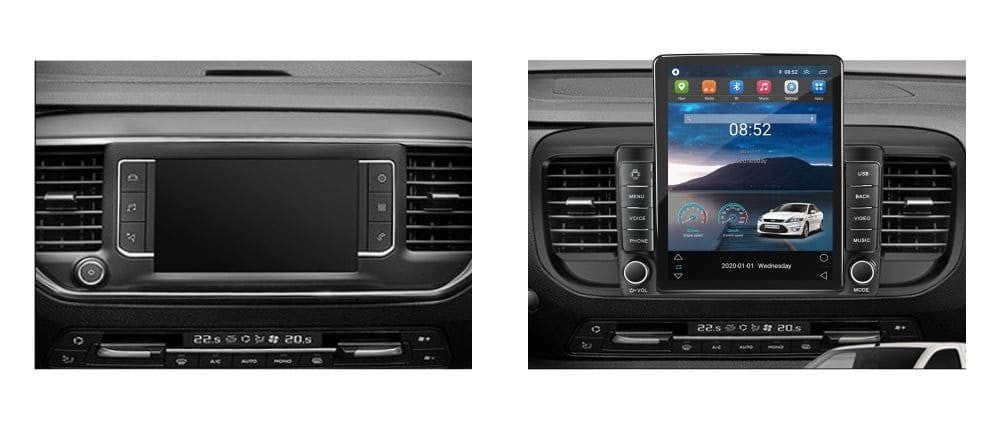 Navigatie dedicata cu Android Peugeot Expert dupa 2016, 1GB RAM, Radio GPS Dual Zone, Touchscreen IPS 9.7