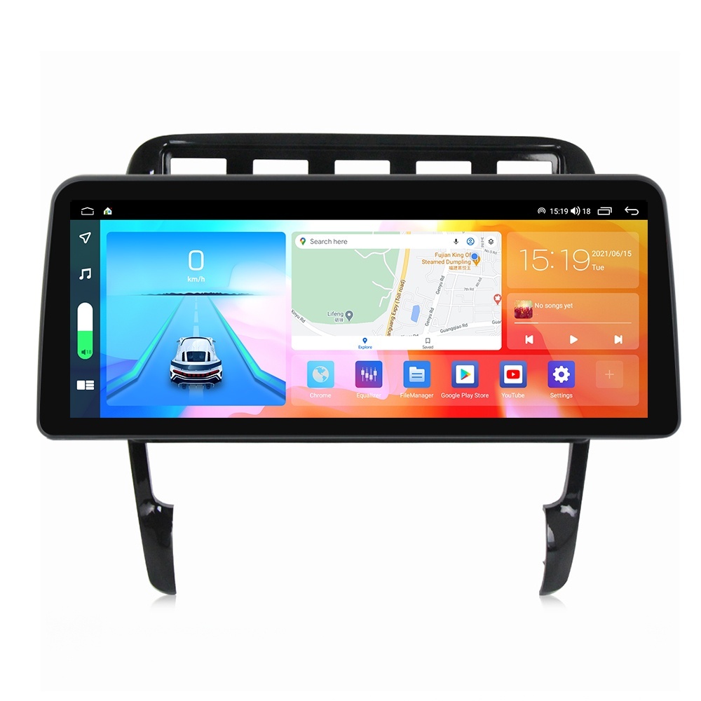 Navigatie dedicata cu Android Porsche Cayenne 2002 - 2010, 4GB RAM, Radio GPS Dual Zone, Display QLED 12.3